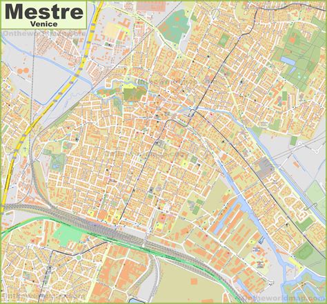 Large detailed map of Mestre - Ontheworldmap.com