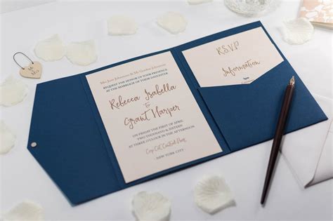 Pocketfold Wallet Wedding Invitations | Pocketfold Invites | Com Bossa - Com Bossa, Luxury ...