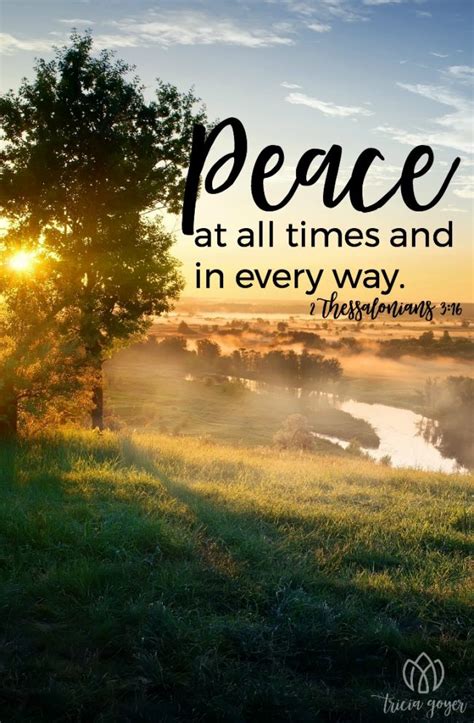 Peace in Every Way | 2 Thessalonians 3:16 - Tricia Goyer