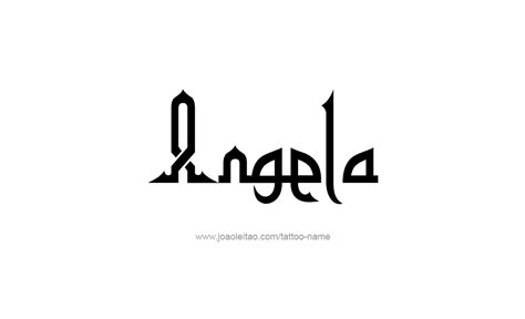 Angela Name Tattoo Designs | Name tattoos, Name tattoo, Name tattoo designs