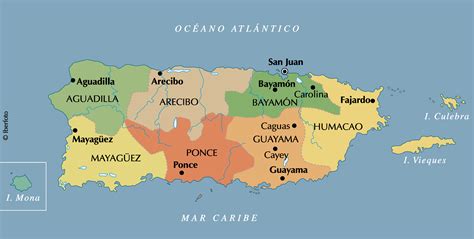 Mapa Tematico De Puerto Rico