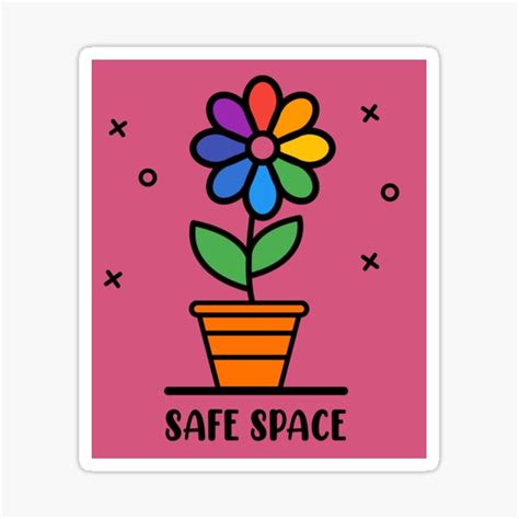 "LGBT LGBTQ Sign Safe Space Equality" Sticker by aronia | Redbubble