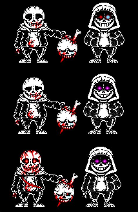 Mirrored insanity - sans full sprites by funtimediego on DeviantArt