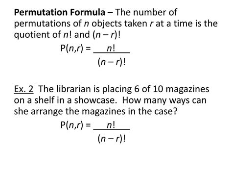 PPT - 12.4 – Permutations & Combinations PowerPoint Presentation - ID:2838715