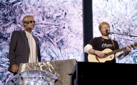 Andrea Bocelli joins Ed Sheeran on stage for spine-tingling duet of ...