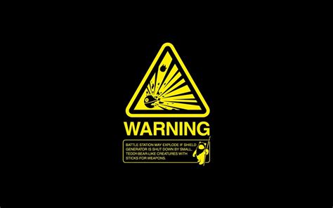 warning Signs, Star Wars, Death Star, Humor Wallpapers HD / Desktop and ...