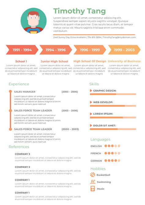 This resume template is great starting point for your next campaign. It is professional and earn ...