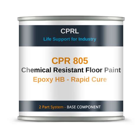 Chemical Resistant Floor Paint - Epoxy HB - Rapid Cure - CPR805 - CPRL