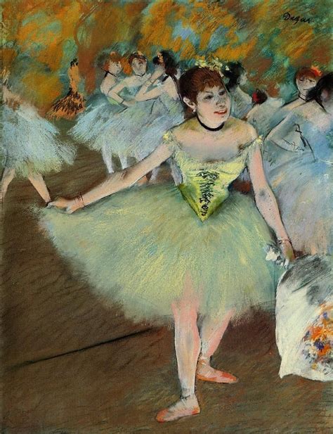 edgar degas most famous paintings | oil painting reproduction on canvas of On Stage 1 by artist ...