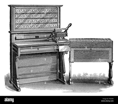 HOLLERITH TABULATOR, 1890. /nThe electric tabulating machine devised Stock Photo: 95498559 - Alamy