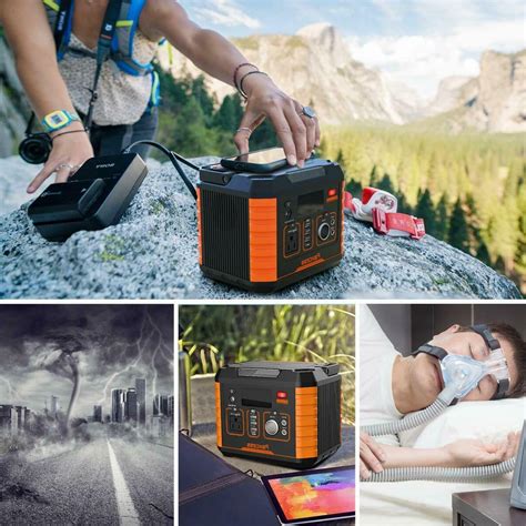 Portable Camping Generator, 330W/78000mAh Portable Power Station, CPAP