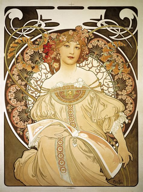 Mucha, "Reverie" ***Research for possible future project. Alphonse ...