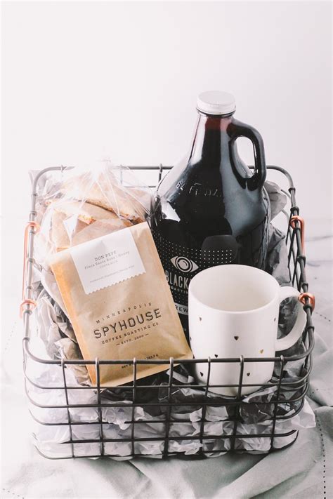 coffee gift basket for the holidays via playswellwithbutter