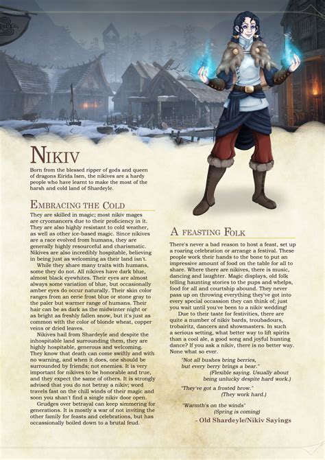 Race: Nikiv | Dungeons and dragons homebrew, Dnd races, Dungeons and ...