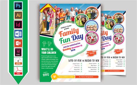 Family Fun Day Flyer Vol-03 - Corporate Identity Template