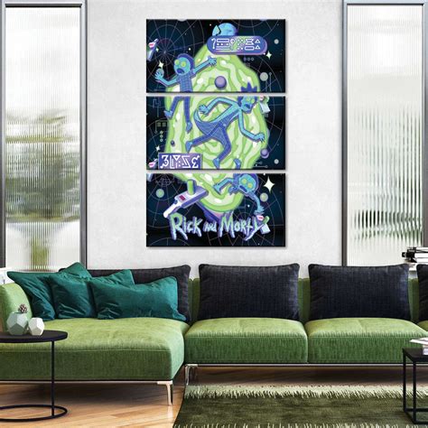 Rick And Morty Intergalactic Portal Wall Art | Digital Art