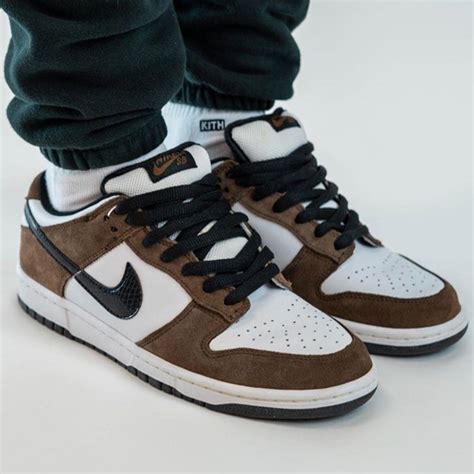 Nike SB Dunk Low White Black Trail End 304292-102 Brown White | Nike sb, Nike, Nike sb dunks