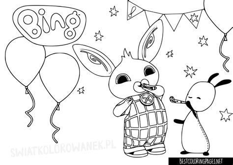 Bing and Sula coloring pages - Free printable coloring pages