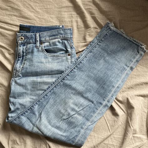 Uniqlo boyfriend jeans Uniqlo light blue jeans... - Depop