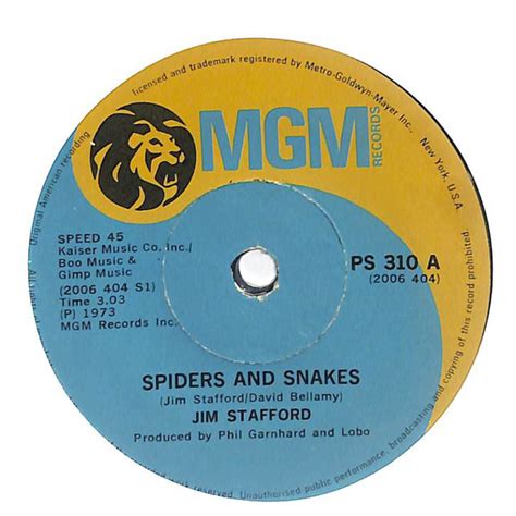 Jim Stafford – Spiders & Snakes (1974, Vinyl) - Discogs