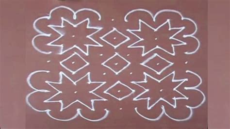 Rangoli Design-12 with dots for ganpati easy to draw and beautiful by meartist.in - YouTube