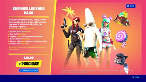 Fortnite Summer Legends Pack - Release Date, Cost, and All Skins