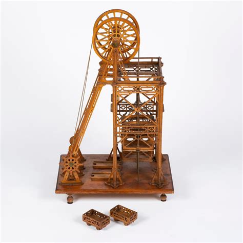 Model of a Mine Pithead Winding Gear For Sale at 1stDibs