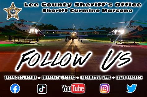 FOLLOW THE LEE COUNTY SHERIFF'S OFFICE ON SOCIAL MEDIA! (Lee County ...