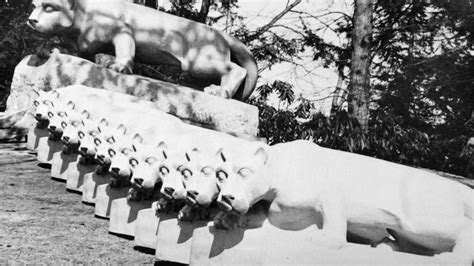 81 years ago today: A Nittany Lion statue photo story | Penn State ...