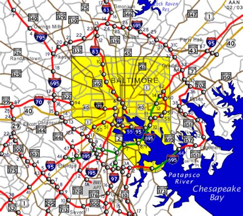 Baltimore Map - ToursMaps.com