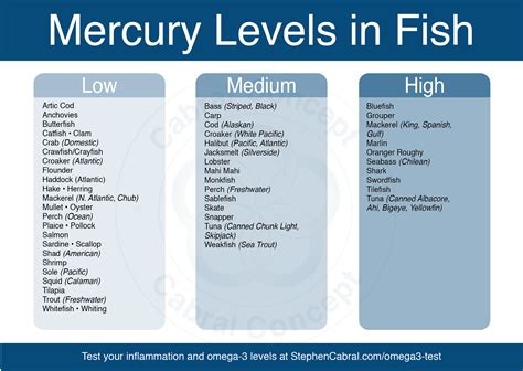 Mercury Levels in Fish