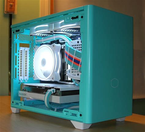 Teal Mini ITX build - Micro Center Build