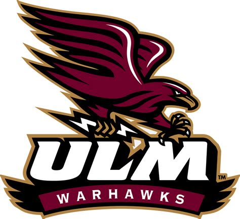 Louisiana-Monroe Warhawks Primary Logo (2006) - Hawk with Lightning blot over ULM | Louisiana ...