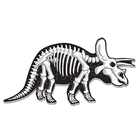 Triceratops Skeleton Drawing