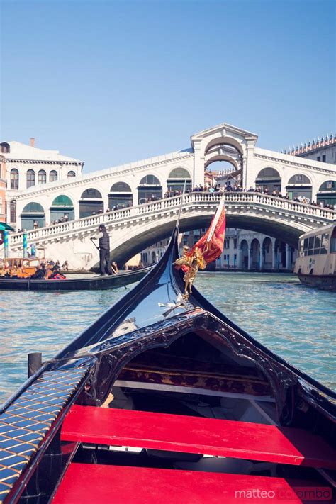 - From a gondola near Rialto bridge, Venice, Italy. | Royalty Free Image