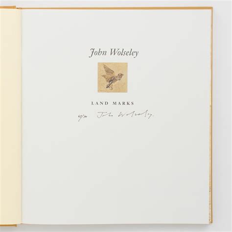 John Wolseley. Land Marks | John WOLSELEY, Sasha GRISHIN | First Edition