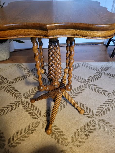 I have a small oak table of my grandmother's that has three patterns of routered legs. It should ...