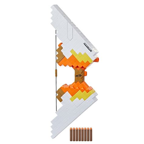 Nerf Minecraft Sabrewing Motorized Bow, Blasts Darts, 8 Nerf Elite Darts, 8-Dart Clip, Inspired ...