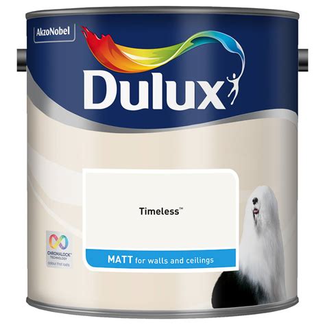 Dulux Matt Emulsion Timeless 2.5L | Paint | Decorating