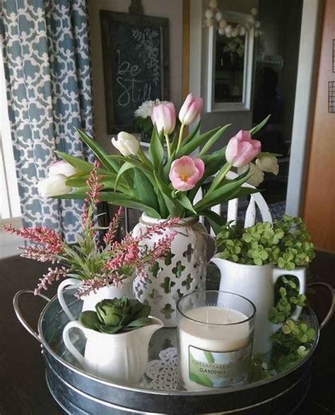 80 Catchy Farmhouse Spring Decorating Ideas | Spring easter decor ...