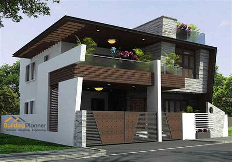 Duplex House Plan With Elevation - House Design Ideas