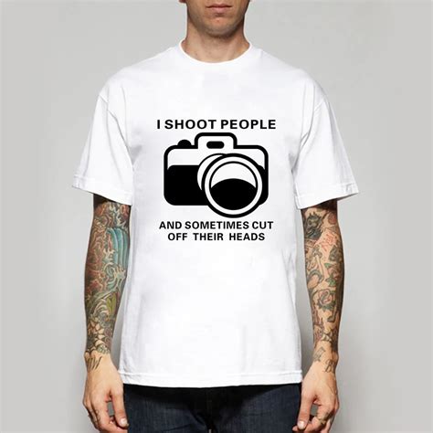 2016 Summer Clothing T-shirts Funny Photographer Camera Photography ...