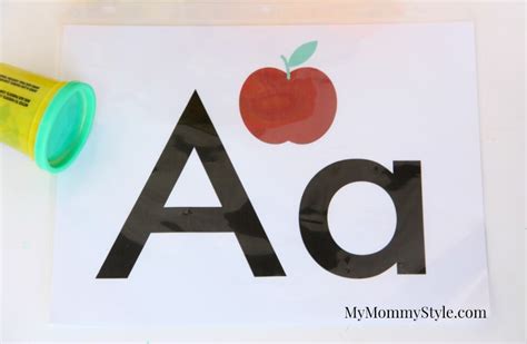 Free printable alphabet play doh mats - My Mommy Style