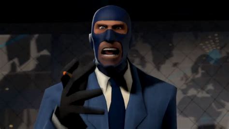 In Team Fortress 2's Meet the Spy video, Blu Soldier kills Blue Spy ...