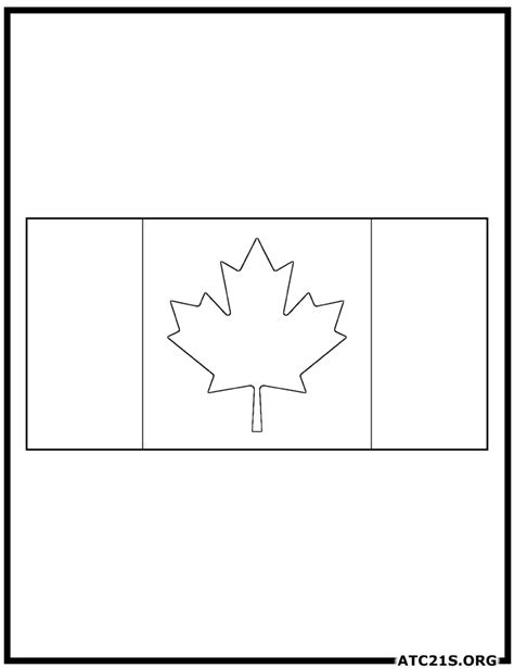 Canada Flag Coloring Page | ATC21S