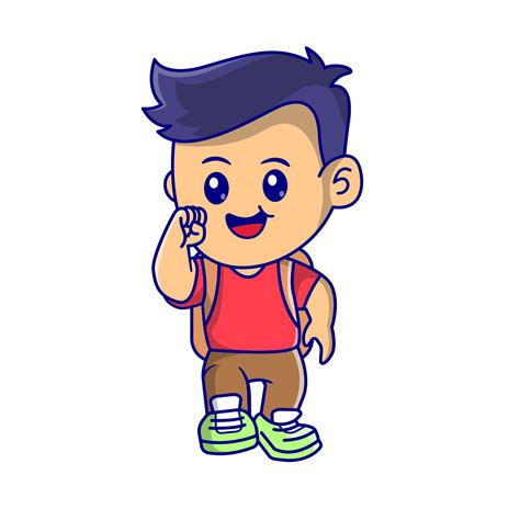 Cute kid back to school clipart 8629894 Vector Art at Vecteezy