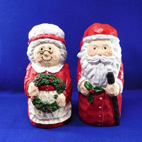 Holiday | Vintage Santa And Mrs Claus Large Figurines 1 | Poshmark