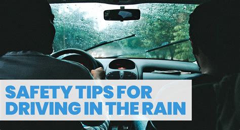 Safety Tips for Driving in the Rain | Reginald Keith Davis