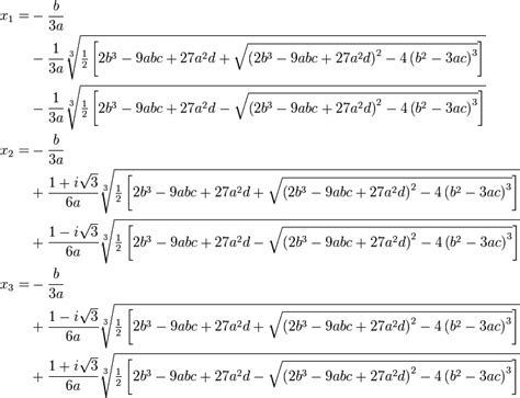 All Cubic Equation Solutions in One Formula : math