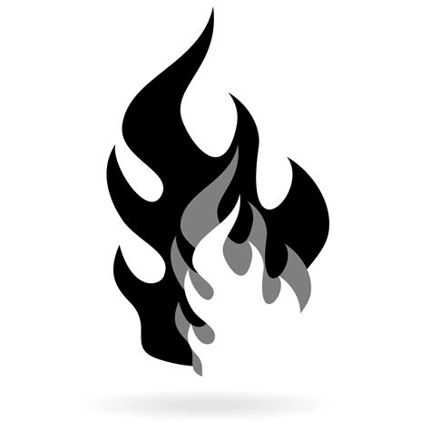 Fire Vector Black at GetDrawings | Free download